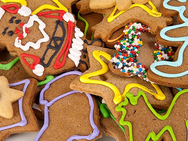 Decorated Christmas Bucket Cookies